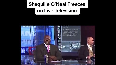Remember that time that Shaq froze up on Live TV