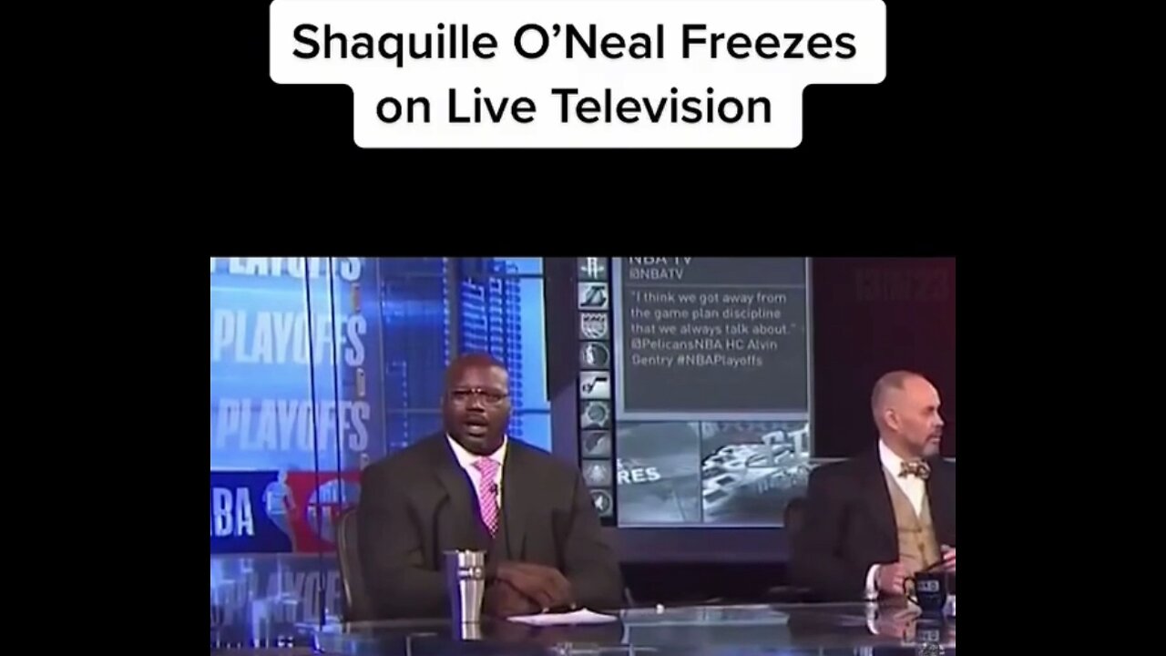 Remember that time that Shaq froze up on Live TV