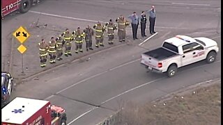 West Peculiar firefighter procession
