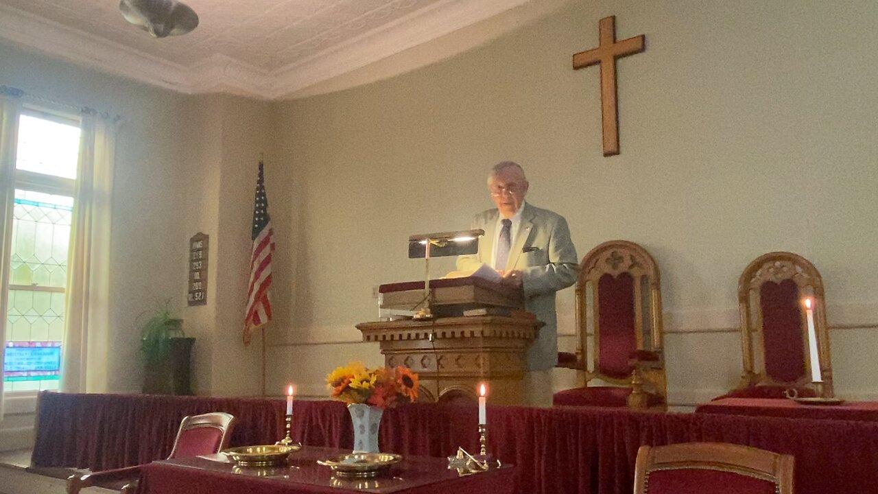 Pastor Jay D. Hobson. Sunday Sermon, Cushman Union Church, September 29, 2024