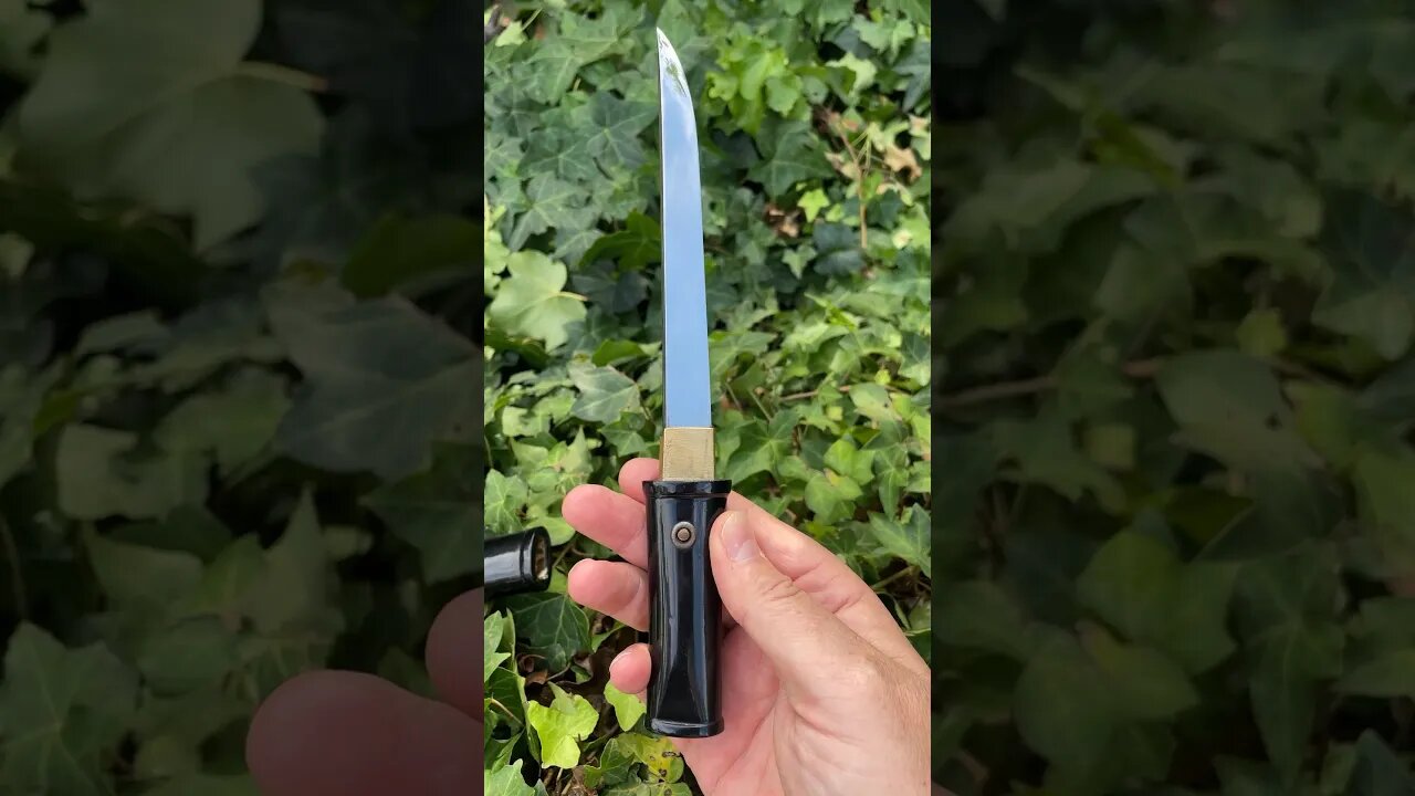 WOW!!! Traditional Japanese clutch dagger #samurai #dagger #knife