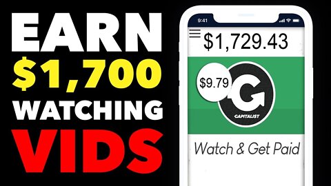 Earn $2.79 Per Video You Watch For FREE (Make Money Online)