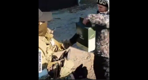 Hungry Ukrainian Kid Gets A Russian Army Ration