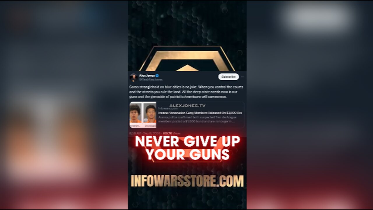 Once The Deep State Gets Our Guns, The Genocide Begins - Alex Jones on X