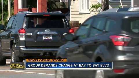 Pedestrian safety group demands safety changes to Bay to Bay Blvd.