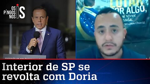 Prefeito confronta isolamento imposto por Doria
