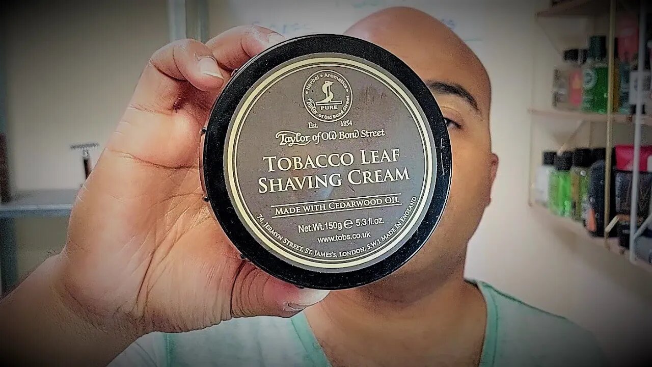 Recap of the shave, Taylor of Old Bond Street Tobacco Leaf Set...