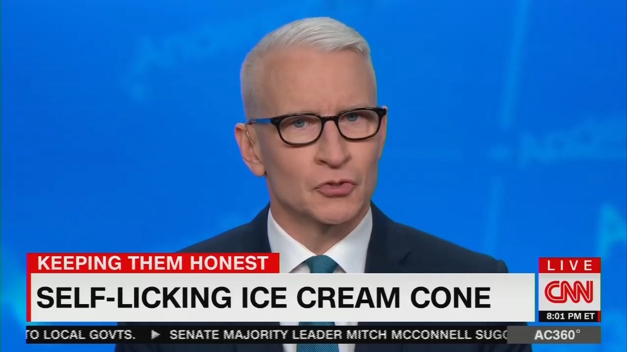 Give Me a Break: Anderson Cooper Thinks He's Really Witty Mocking President Trump