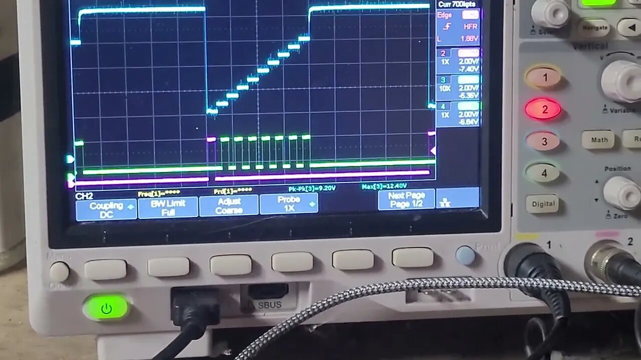 Dual ESP32 trigger pulse sequenced LM317 digital attenuation
