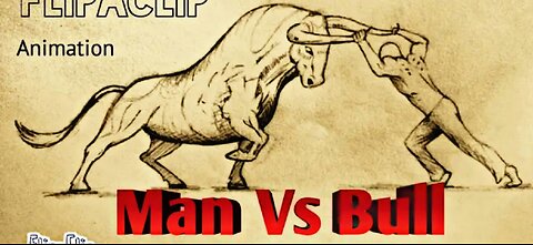 Man vs Bull flipaclip animation