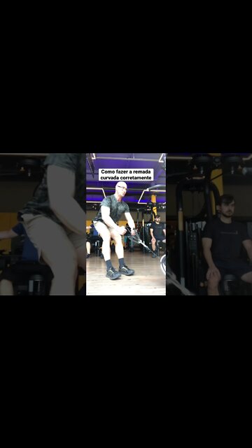 Como fazer a remada curvada corretamente #shorts