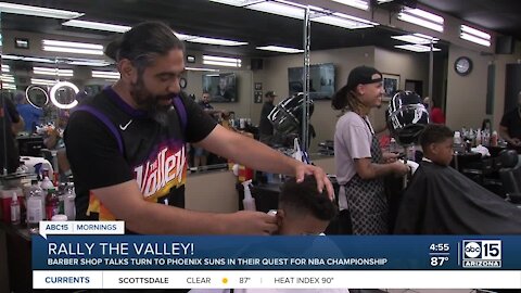 Barbershop talk: The Phoenix Suns are the hot topic at this Phoenix barbershop