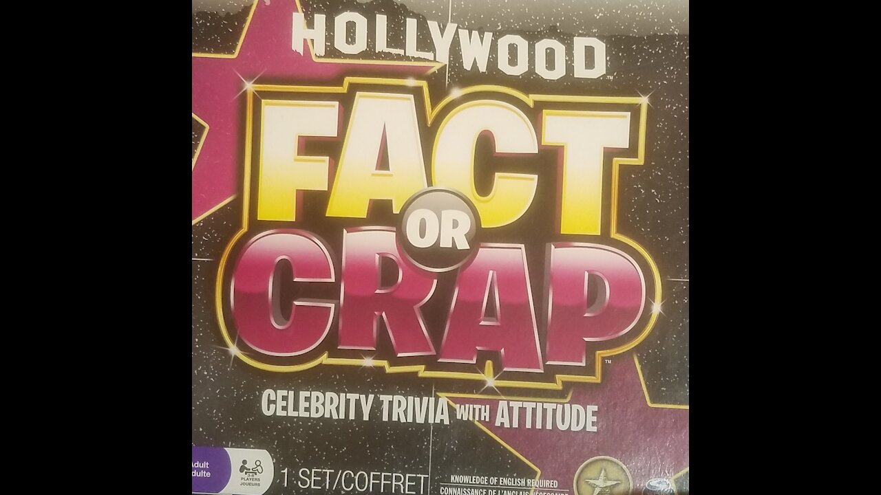 Hollywood Fact or Crap Trivia Board Game (Spin Master) -- What's Inside