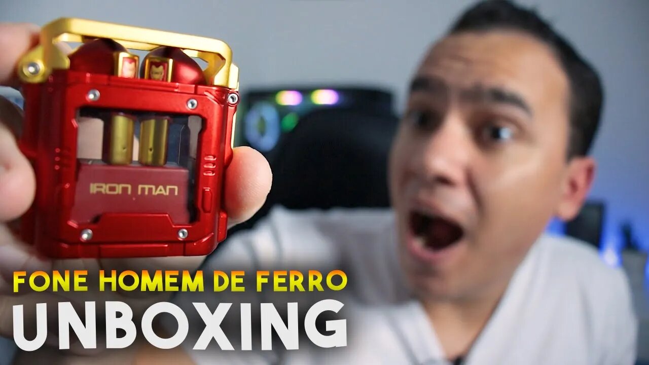 INCRÍVEL!! FONE DE OUVIDO do HOMEM DE FERRO do ALIEXPRESS! Unboxing e detalhes