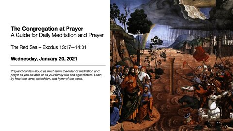 The Red Sea – The Congregation at Prayer for January 20, 2021