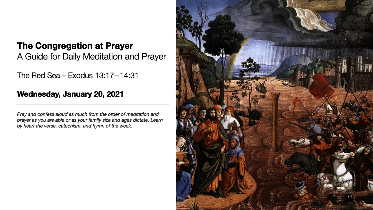 The Red Sea – The Congregation at Prayer for January 20, 2021