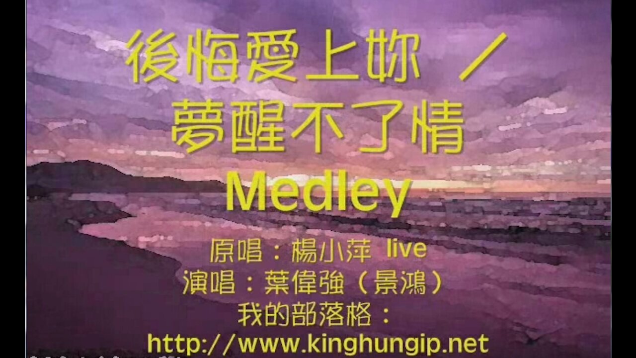《葉偉強》後悔愛上妳/夢醒不了情 Medley