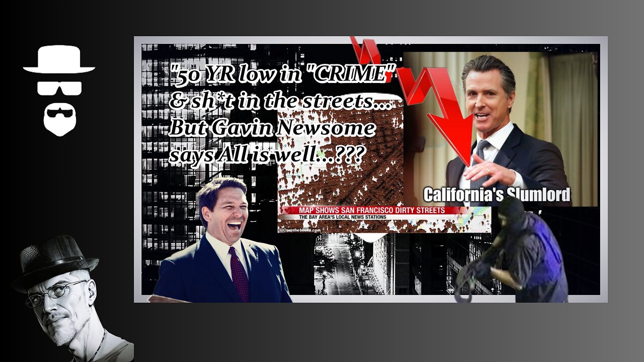 "50 YR LOW IN CRIME"...IN CALIFORNIA??? LOL