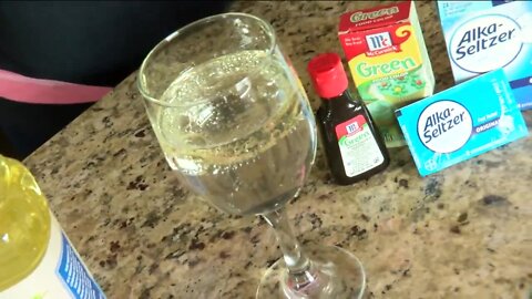 Experiments with Elissia: Making a homemade lava lamp