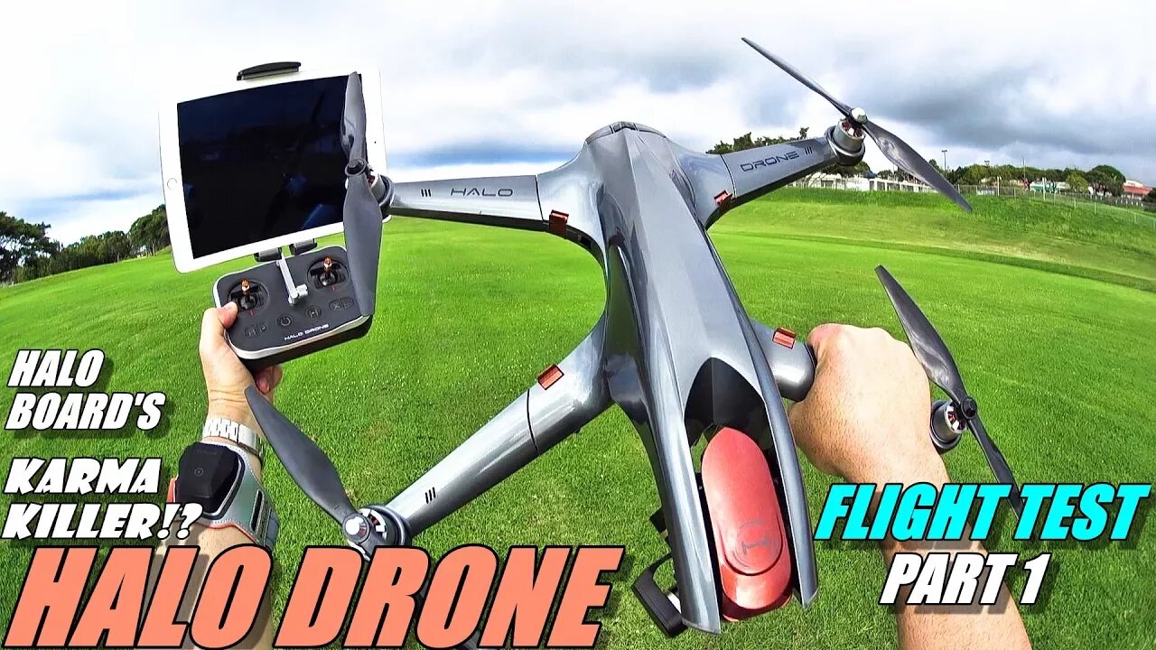 GoPro Karma Killer!? HALO DRONE PRO Flight Test Review Part 1 - With TX & Tracker - 2018 Top Drone?