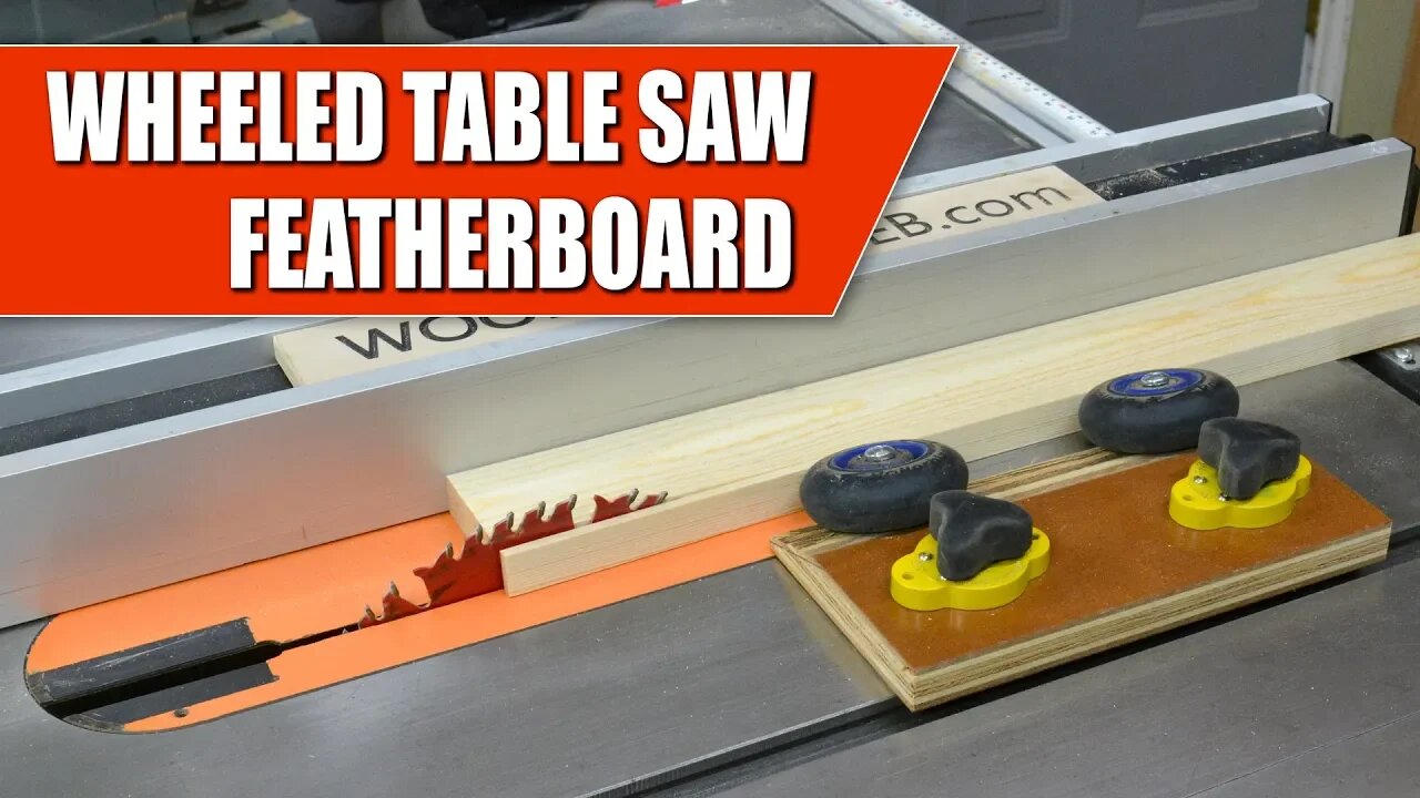 Wheeled Table Saw Featherboard / Wheeled Multi-tool Woodworking Jig