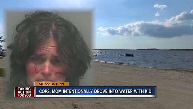 Florida mother accused of intentionally driving vehicle into water with child inside