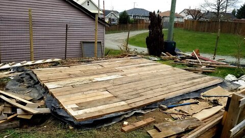 Building a Deck with Reclaimed Lumber | Slow Mo Set Builid Ep.2