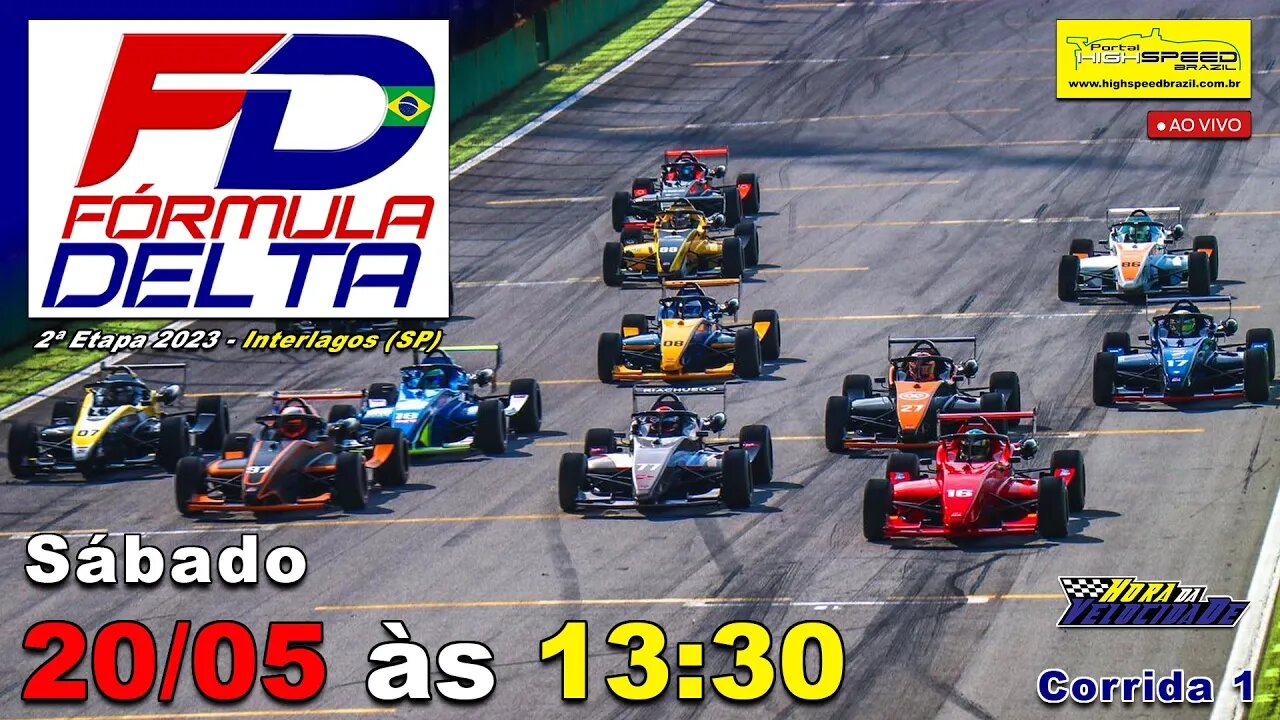 FÓRMULA DELTA | Corrida 1 | 2ª Etapa 2023 | Interlagos (SP) | Ao Vivo