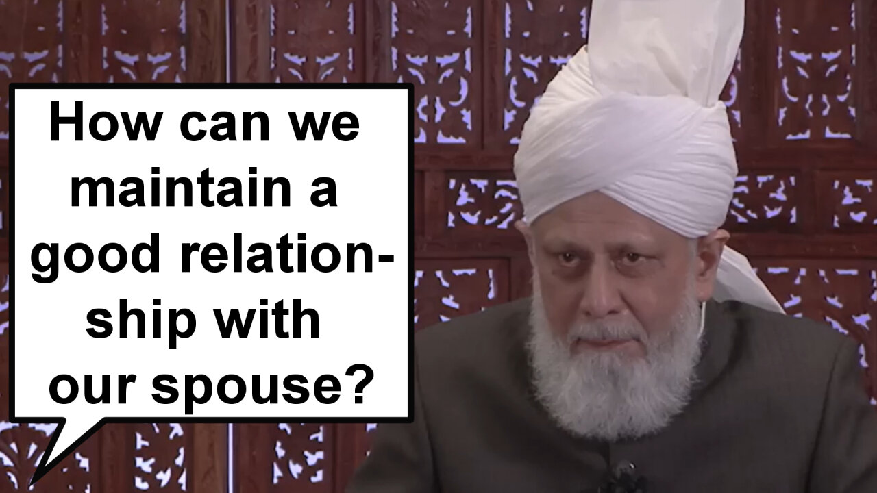 How can we maintain a good relationship with our spouse?