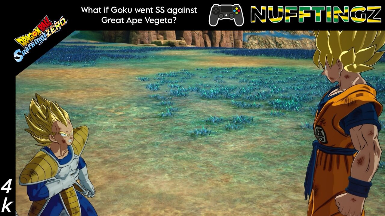 Nufftingz Plays - Sparking Zero What If: Goku Went Super Saiyan Against Great Ape Vegeta?