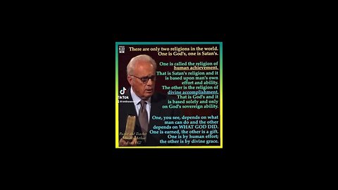 There's only two religions. See what John MacArthur says about it. #biblicaltruth