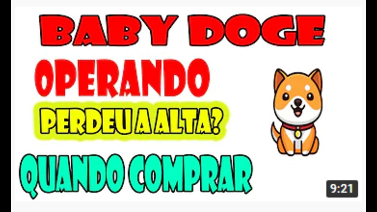 BABY DOGE COIN , se você EVITA ISSO JÁ VAI ESTA BEM NA FRENTE DOS DEMAIS, TOPO NUNCA COMPRE