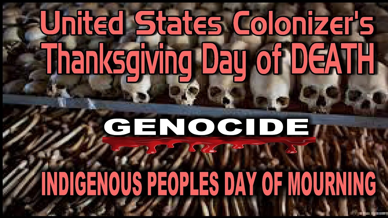 ⚠️Thanksgiving Colonizer🇺🇸 Day of Death❗️❗️ Indigenous Day of Mourning