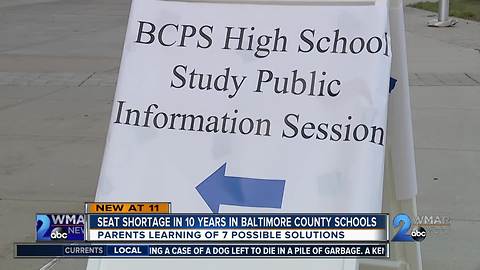 Baltimore County Public Schools hold meeting on overcrowding solutions