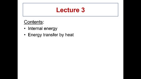 Lecture 3 - ME 3293 Thermodynamics I (Spring 2021)