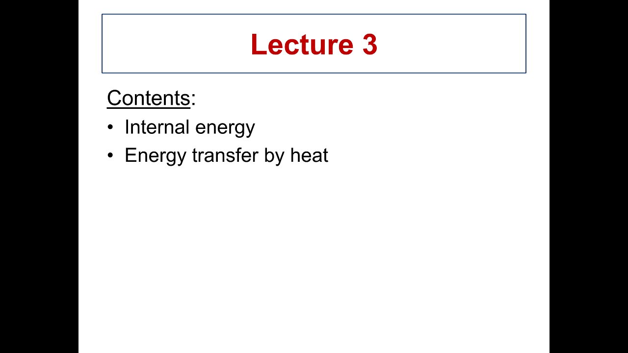 Lecture 3 - ME 3293 Thermodynamics I (Spring 2021)