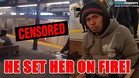 Woman DIES on NYC subway after a man SETS HER ON FIRE and WATCHES her DIE!