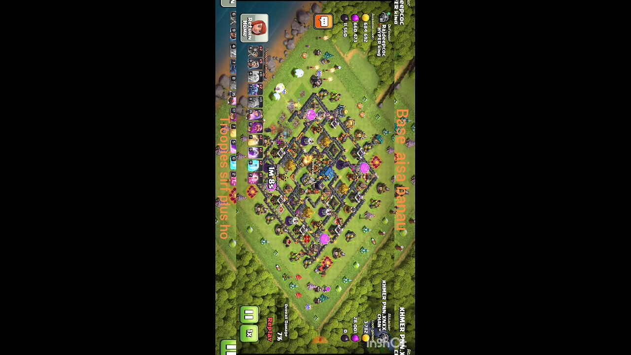 Best coc base townhall level 12