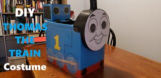 DIY Easy Thomas the Train Costume #thomasthetrain