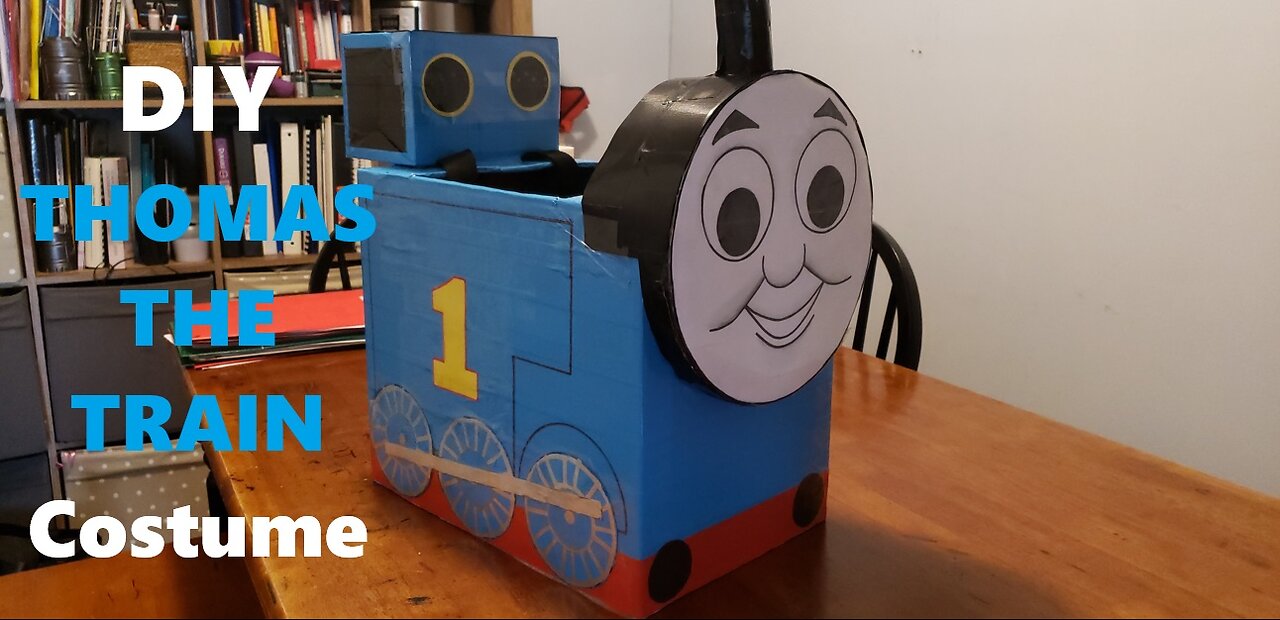 DIY Easy Thomas the Train Costume #thomasthetrain