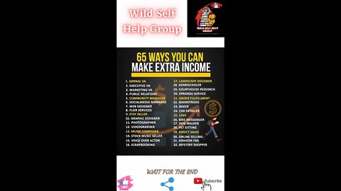 🔥65 ways you can make extra income🔥#short🔥#motivation🔥#wildselfhelpgroup🔥8 march 2022🔥