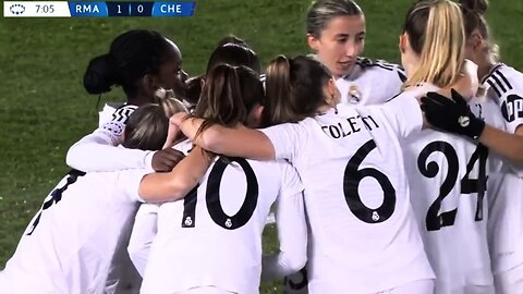 Real Madrid vs Chelsea | Women Football Champions League 2024 | Beautiful girls played like Ronaldo