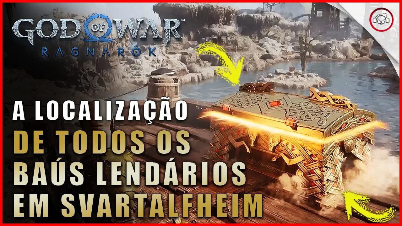 God of war Ragnarok, A localização de todos os baús lendários em Svartlfheim | Super dica