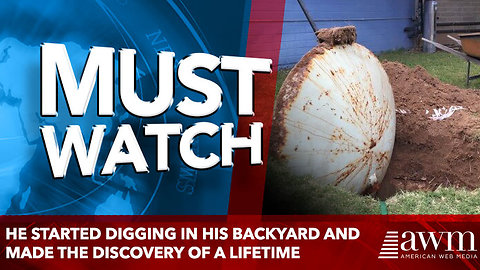 He Started Digging In His Backyard And Made The Discovery Of A Lifetime