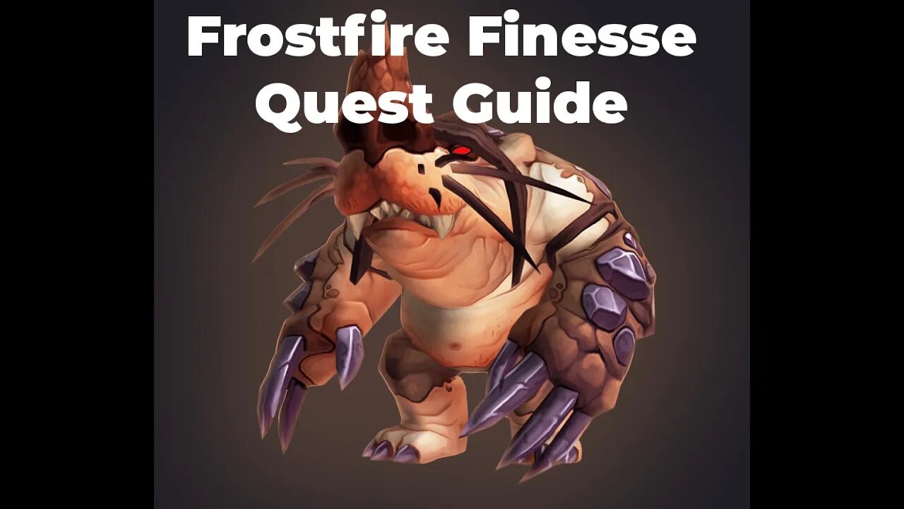 Frostfire Finesse Quest Guide