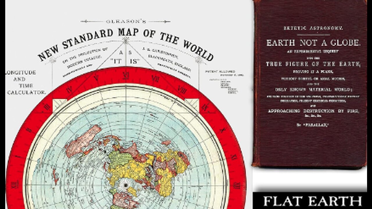 100% Proof the Earth Is Flat on the Map!
