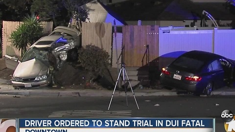 Driver ordered to stand trial in fatal DUI