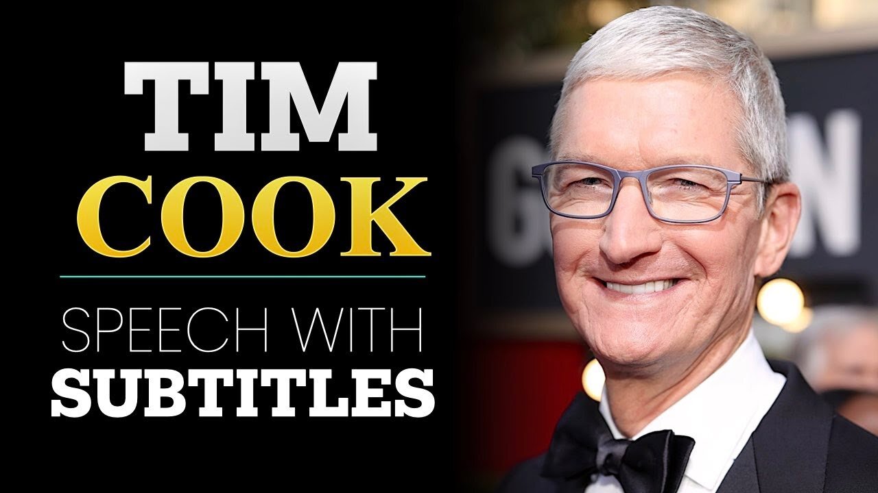 ENGLISH SPEECH | TIM COOK: Be a Builder