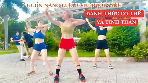 Tập Aerobic Giảm Mỡ Bụng Cho Người Mới Tập 20 Phút Thể Dục Sáng