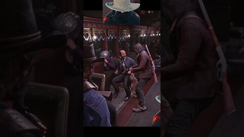 Train Robbery with Arthur Morgan🤠#reddeadredemtion2 #reddeadredemption #arthurmorgan #rockstar